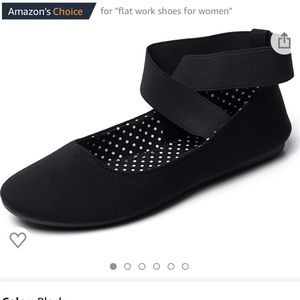 Black Canvas Ballet Flats